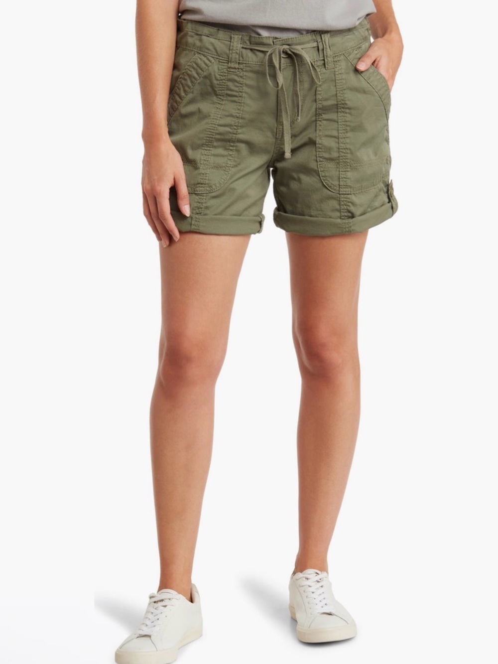 UnionBay Olive utility cargo shorts with Drawstring